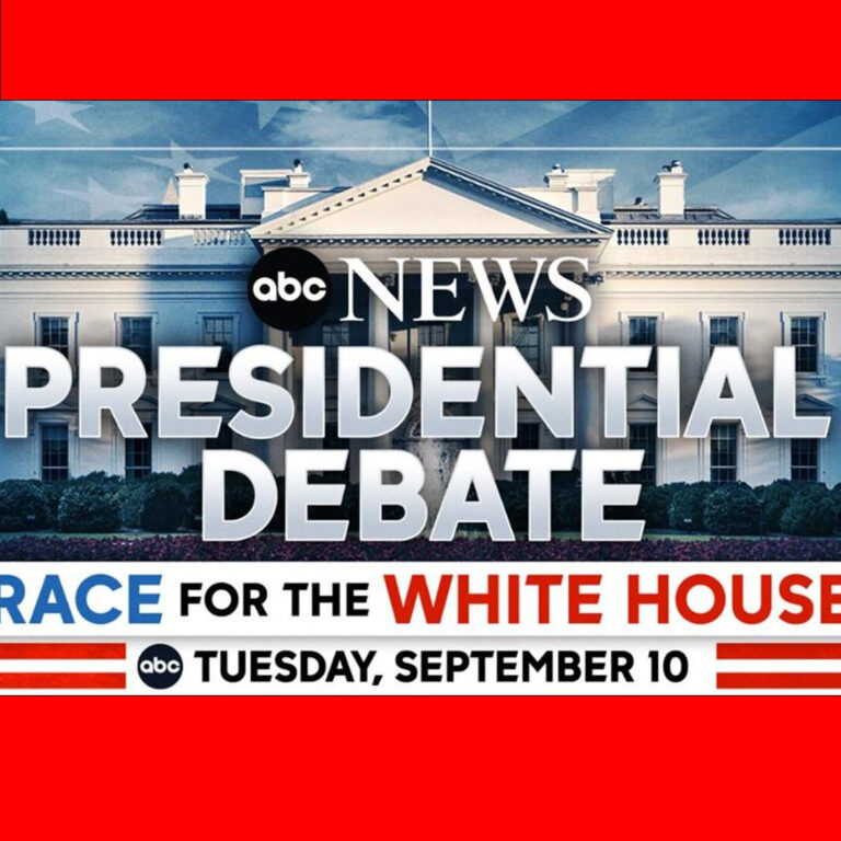 Presidential debate graphic