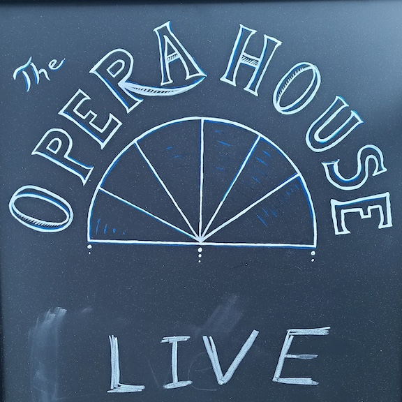 Opera House chalk board