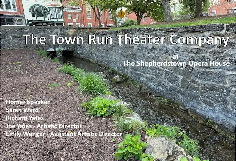 view of town run in downtown shepherdstown