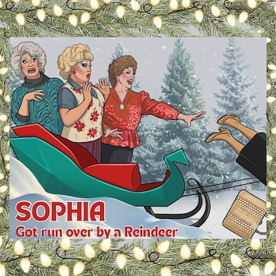 Sophia got run over by a reindeer image